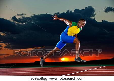 Runner reaching finish line View Large Photo Image Stock Image - Runner reaching finish line. Fotosearch