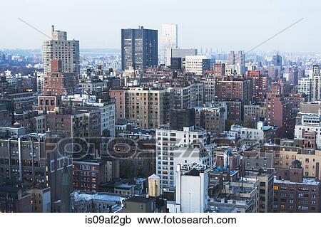 Stock Image - East side cityscape, Manhattan, New York City, USA. Fotosearch