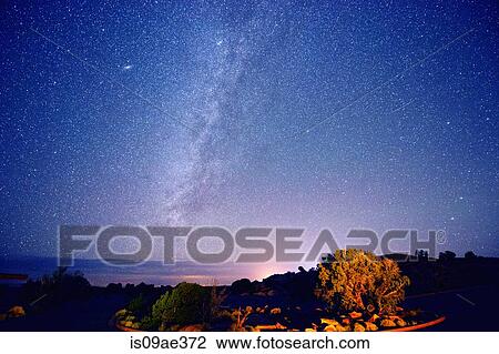 Stars in night sky, Moab, Utah, USA View Large Photo Image Stock Image - Stars in night sky, Moab, Utah, USA. Fotosearch