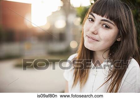 Close up portrait of young woman View Large Photo Image Picture - Close up portrait of young woman. Fotosearch