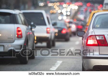 Traffic jam through New York City View Large Photo Image Picture - Traffic jam through New York City. Fotosearch