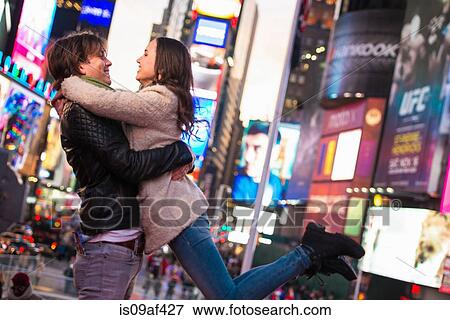 Young tourist couple embracing, New York City, USA View Large Photo Image Stock Photo - Young tourist couple embracing, New York City, USA. Fotosearch