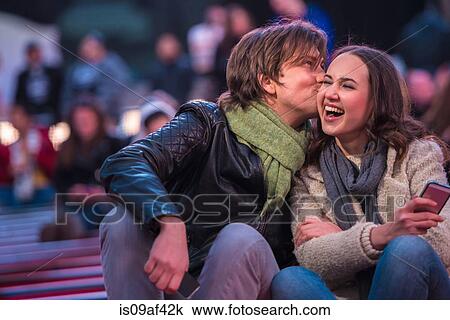 Young tourist couple on park bench, New York City, USA View Large Photo Image Stock Image - Young tourist couple on park bench, New York City, USA. Fotosearch