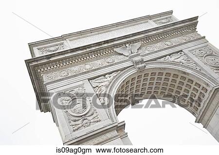 Cropped detail of Washington Square Arch, New York, USA View Large Photo Image Picture - Cropped detail of Washington Square Arch, New York, USA. Fotosearch