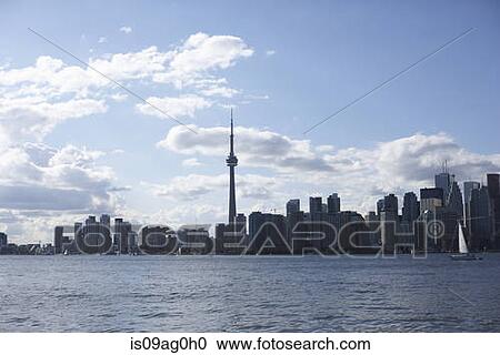 View of Lake Ontario and Toronto city skyline, Canada View Large Photo Image Stock Image - View of Lake Ontario and Toronto city skyline, Canada. Fotosearch