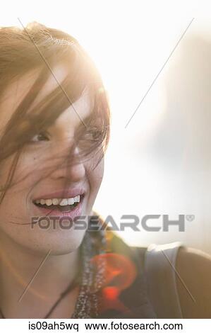 Close up of young businesswoman on city street View Large Photo Image Stock Photography - Close up of young businesswoman on city street. Fotosearch