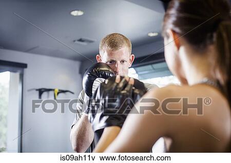 Kickboxers in training View Large Photo Image Stock Photo - Kickboxers in training. Fotosearch