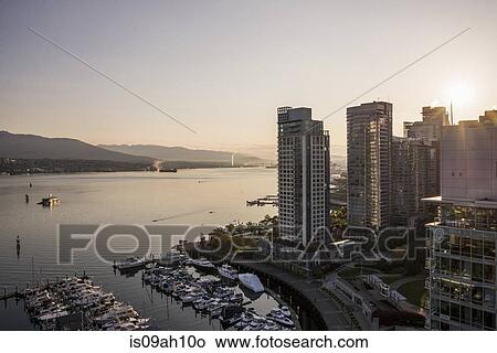 Picture - Marina, Vancouver, British Columbia, Canada. Fotosearch