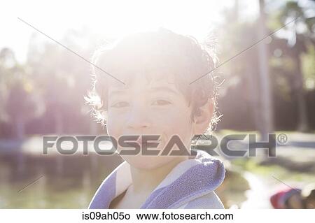 Portrait of a boy in park View Large Photo Image Picture - Portrait of a boy in park. Fotosearch