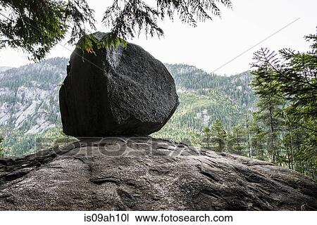 Stock Image - Rock, Vancouver, British Columbia, Canada. Fotosearch