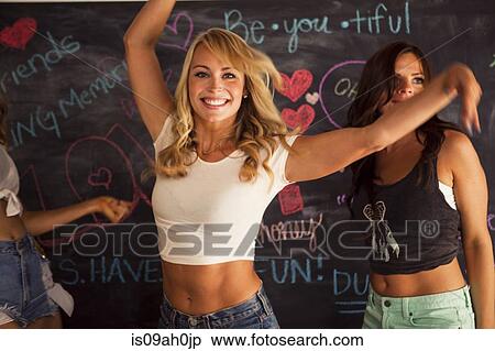 Young women dancing View Large Photo Image Stock Photography - Young women dancing. Fotosearch