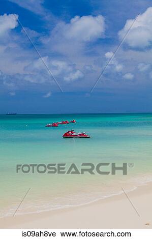 Jetskis, Palm Beach, Aruba, Lesser Antilles, Caribbean View Large Photo Image Stock Image - Jetskis, Palm Beach, Aruba, Lesser Antilles, Caribbean. Fotosearch