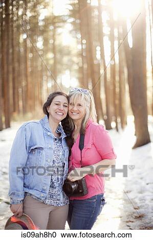 Portrait of mature women in forest View Large Photo Image Stock Image - Portrait of mature women in forest. Fotosearch