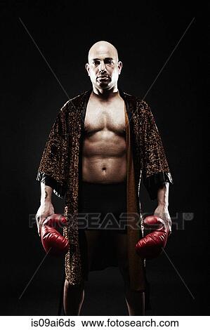 Boxer wearing dressing gown View Large Photo Image Stock Photograph - Boxer wearing dressing gown. Fotosearch