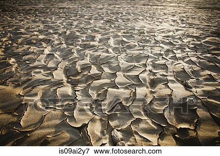 Close up view of cracked earth View Large Photo Image Stock Photo - Close up view of cracked earth. Fotosearch