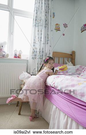 Stock Image - Girl in princess costume. Fotosearch