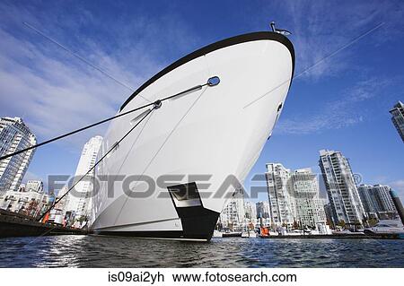 Stock Image - Hull of yacht, Vancouver, Canada. Fotosearch