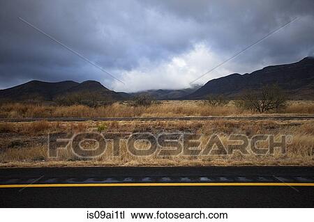 Rail tracks in empty landscape, Texas, USA View Large Photo Image Stock Image - Rail tracks in empty landscape, Texas, USA. Fotosearch