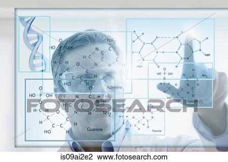Scientist studying DNA View Large Photo Image Stock Image - Scientist studying DNA. Fotosearch
