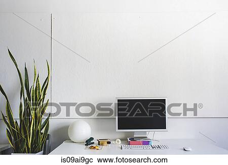 Clean, simple and modern desk space View Large Photo Image Stock Image - Clean, simple and modern desk space. Fotosearch