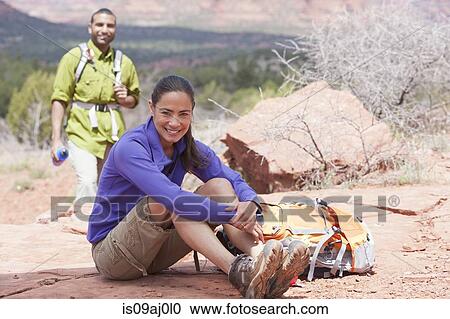 Portrait of mature female hiker and her boyfriend, Sedona, Arizona, USA View Large Photo Image Stock Image - Portrait of mature female hiker and her boyfriend, Sedona, Arizona, USA. Fotosearch