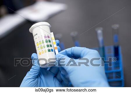 Scientist doing litmus test View Large Photo Image Stock Photograph - Scientist doing litmus test. Fotosearch