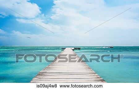 Pier in San Pedro, Belize View Large Photo Image Stock Photo - Pier in San Pedro, Belize. Fotosearch