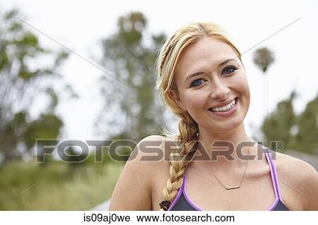 Woman with wide smile View Large Photo Image Stock Image - Woman with wide smile. Fotosearch
