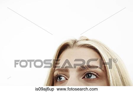 Cropped close up studio portrait of young woman's eyes View Large Photo Image Stock Photography - Cropped close up studio portrait of young woman's eyes. Fotosearch