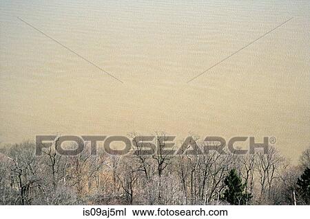 Elevated view of bare trees and the Hudson River from New Jersey, USA View Large Photo Image Stock Image - Elevated view of bare trees and the Hudson River from New Jersey, USA. Fotosearch
