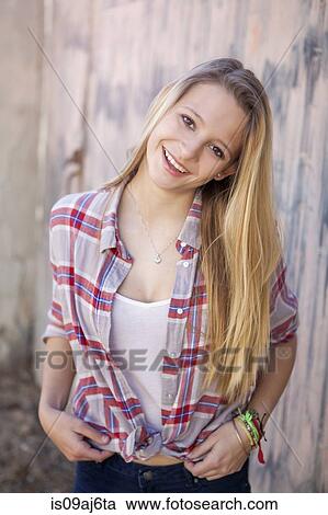 Portrait of a teenage girl View Large Photo Image Stock Image - Portrait of a teenage girl. Fotosearch
