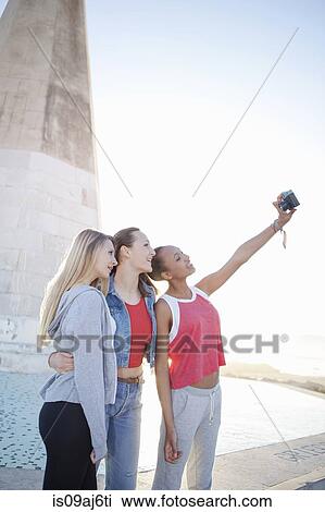 Teenage girls taking selfie, Palma, Mallorca, Spain View Large Photo Image Stock Image - Teenage girls taking selfie, Palma, Mallorca, Spain. Fotosearch