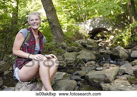 Hiker in forest View Large Photo Image Stock Photography - Hiker in forest. Fotosearch