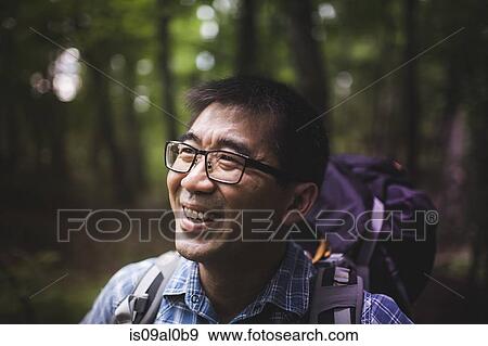 Stock Photo - Hiker with backpack. Fotosearch