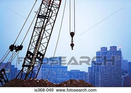 Crane in new york city View Large Photo Image Stock Photo - Crane in new york city. Fotosearch