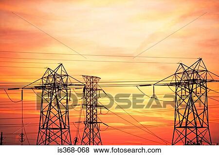 Electrical towers View Large Photo Image Stock Photo - Electrical towers. Fotosearch