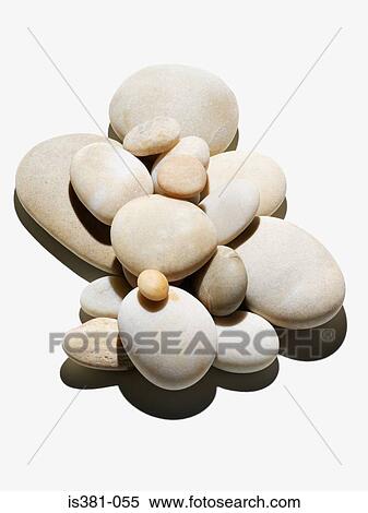 Stock Photography - Stack of pebbles. Fotosearch