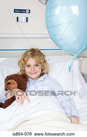 Stock Photo - Girl in hospital. Fotosearch