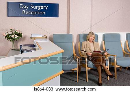 Woman in surgery reception View Large Photo Image Stock Image - Woman in surgery reception. Fotosearch