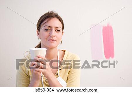 Woman taking a break View Large Photo Image Picture - Woman taking a break. Fotosearch