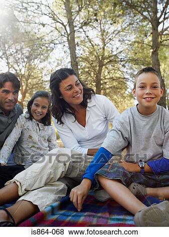 Family in forest View Large Photo Image Stock Photo - Family in forest. Fotosearch