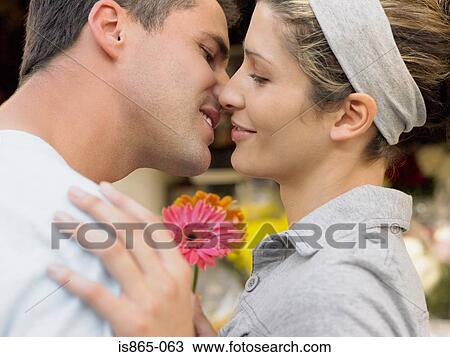 Couple about to kiss View Large Photo Image Stock Image - Couple about to kiss. Fotosearch