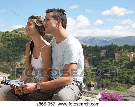 Stock Photo - Tourist couple. Fotosearch