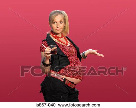 Pregnant woman drinking and smoking View Large Photo Image Stock Image - Pregnant woman drinking and smoking. Fotosearch