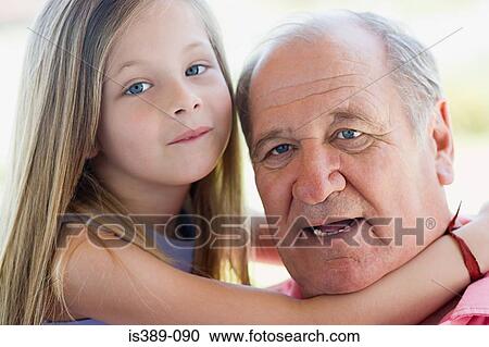 Grandfather and granddaughter View Large Photo Image Stock Image - Grandfather and granddaughter. Fotosearch