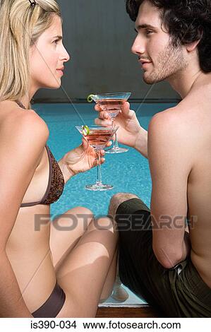 Couple toasting View Large Photo Image Picture - Couple toasting. Fotosearch