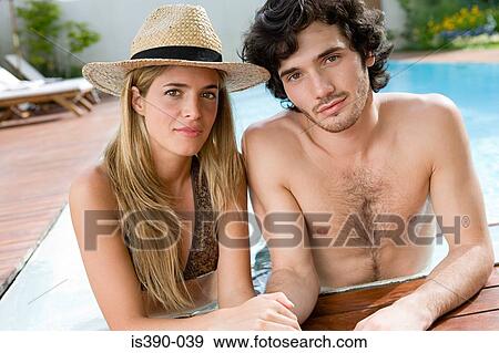 Portrait of a couple View Large Photo Image Stock Photo - Portrait of a couple. Fotosearch