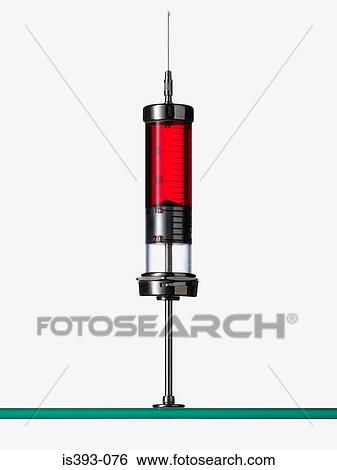 Syringe containing red liquid View Large Photo Image Stock Photograph - Syringe containing red liquid. Fotosearch