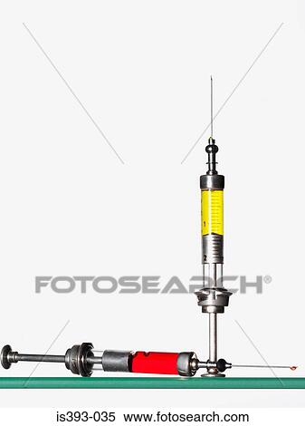 Two syringes View Large Photo Image Stock Photography - Two syringes. Fotosearch