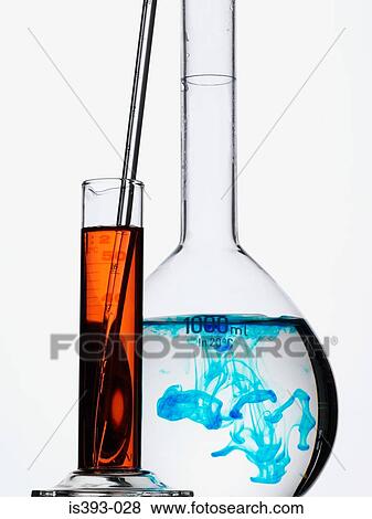 Stock Photo - Two volumetric flasks. Fotosearch